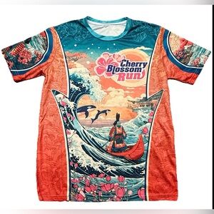 Seattle Cherry Blossum Run Athletic Run T-Shirt Unisex Size Large NWOT Bunny